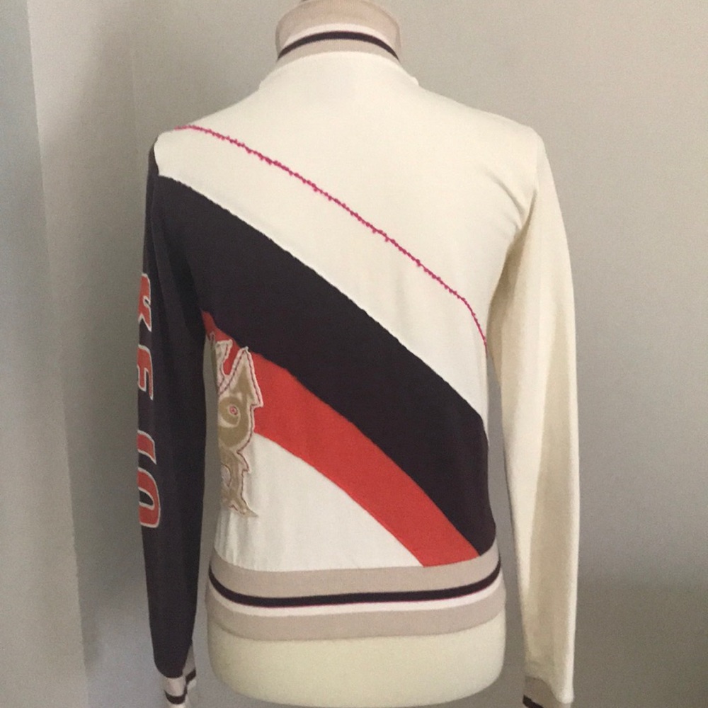 Kejo Zip Front Sweatshirt With Patchwork - image 6